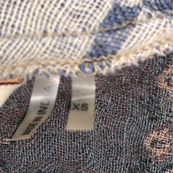 Soft Surroundings Juliette Fringe Kimono Size XS 100% Wool Mixed Media Boho - Picture 10 of 11